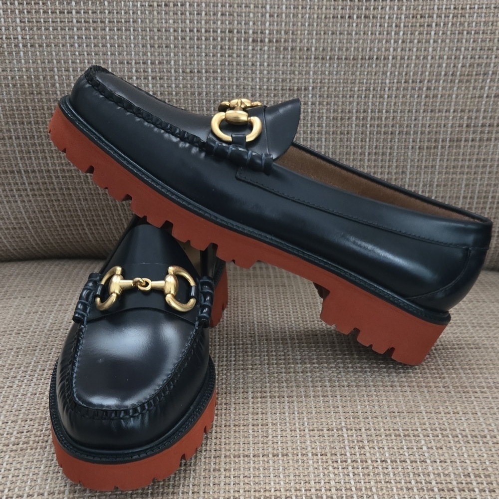 G.H  BASS| NAVY BLUE LINCOLN SUPER BIT SUPER LUG WEEJUNS LOAFER 10.5 NWOT 🔥